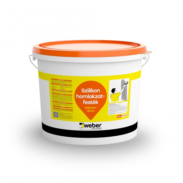 Weber Weberton Silicon szilikon homlokzatfesték, alapáras színek - 5 kg